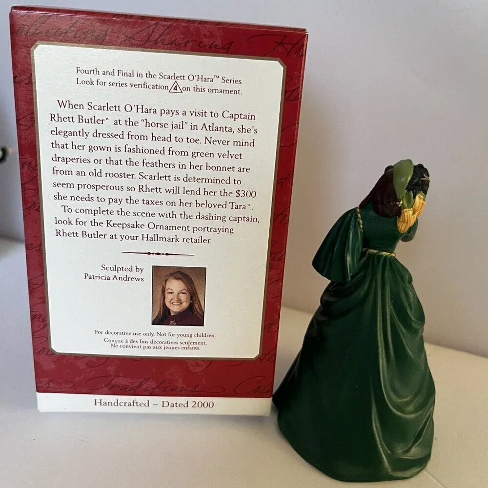 Hallmark Keepsake Ornament Scarlett O'Hara Gone With The Wind Set of 4 in Box